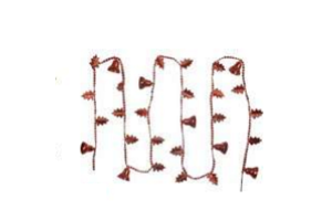 ENFEITE CORDAO X36 C/ SINO VERMELHO 2M REF-64409002