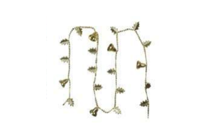 ENFEITE CORDAO X36 C/ SINO DOURADO 2M REF-64409001