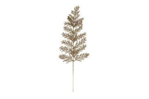 C. NATAL FOLHA C/ GLITTER CHAMPANHE 39CM REF-74726002