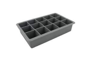 FORMINHA DE GELO 15 CUBOS SILICONE 18,5X11,5 REF-CK2650
