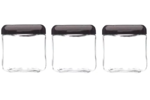 KIT COM 3 POTE TENDENZA 0,75 PRETO REF-101997240105