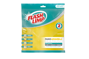 PANO AMARELO MULTIUSO 2PÇ REF-FLP4540