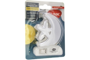 LUZ NOTURNA ESTRELA E LUA 8,5X6CM REF-CK2174