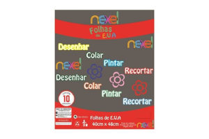 PLACA DE EVA LISO 40X48 1,5 CINZA NEXEL