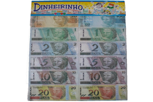 DINHEIRO COM 66 CEDULAS DE BRINQUEDO REF-806