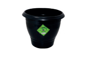 VASO REDONDO MEDIO 5,5L PRETO REF-6702