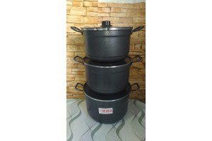 JOGO DE TACHO COM 3 PÇS CRAQUEADO