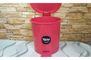 LIXEIRA C/ PEDAL 7 LTS VERMELHA