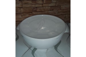 SALADEIRA 6,5 LTS BRANCO C/ TAMPA REF-60004