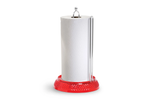 PORTA PAPEL TOALHA DIAMANTE VERMELHO REF-337-5 NIQUELART