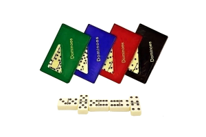  JOGO DE DOMINO PROFISSIONAL DE OSSO ESTOJO 28 PEÇAS REF-5010