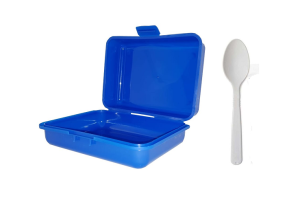 LANCHEIRA PLASTICA C/COLHER REF-9967