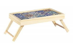 MESA PARA CAFE 25X40CM COM FUNDO ESTAMPADO MOSAICO REF-823E2