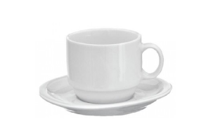 XICARA CHA HOTEL C/ PIRES 200ML PORCELANA REF-51417