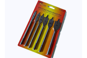 JOGO DE BROCAS CHATAS C/06 PÇS REF-12081