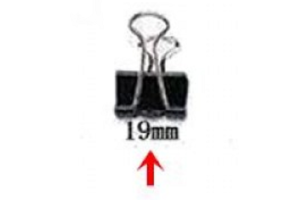 CLIPES PARA PAPEL BINDER 19MM T/PEQUENO REF-BD1940