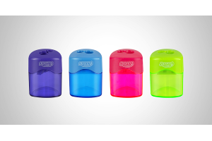 APONTADOR PLASTICO TRIANGULAR DUP REF-AP2008