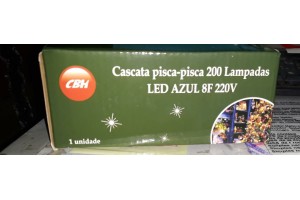 CASCATA PISCA PISCA LED AZUL 200L REF-LESD084B-
