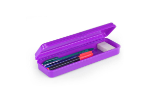 ESTOJO PLASTICO PLUS NEON ROXO REF-10080016