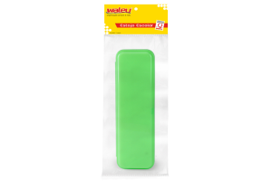 ESTOJO PLASTICO PLUS NEON VERDE REF-10080015