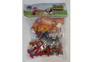 ANIMAIS NA FAZENDA EM PLASTICO 3.0X27X60CM REF-SUPER-22030