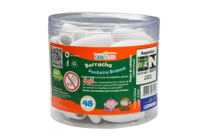 BORRACHA PONTEIRA BRANCA POTE/48 UND REF-4352