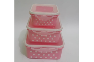 JOGO DE POTE EM PLASTICO DE TRAVA COM/3PCS REF-FUY19