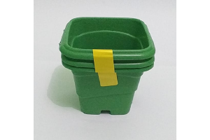 VASO 400ML QUADRADO C/3 VERDE REF-257