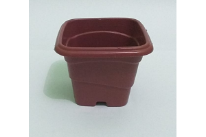 VASO 400ML QUADRADO MARRON REF-250