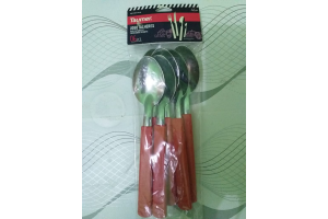 COLHER SAQUINHO 6 PÇS VERMELHA REF-7092/6