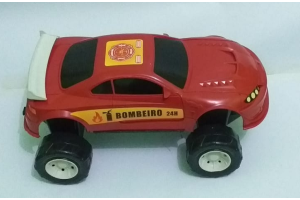 CARRO TURBO OFF ROAD VERMELHO BOMBEIRO REF-006