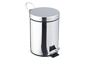 LIXEIRA AÇO INOX 8 LITROS 22X33 CM REF-DL1326