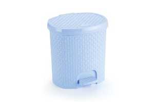 LIXEIRA RATTAN AZUL BABY REF-052/AB