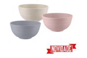 BOWL DE BAMBU E PP LINES SORTIDO 12X6CM REF-1367