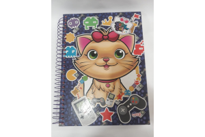 CADERNO CAPA DURA  UNIVERSITARIO  10 MTERIAS 200 FLdupla fa