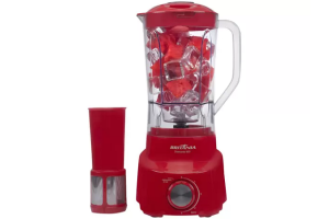 LIQUIDIFICADOR BRITÂNIA DIAMANTE 800 - VERMELHO COM FILTRO 4 VELOCIDADES 900W