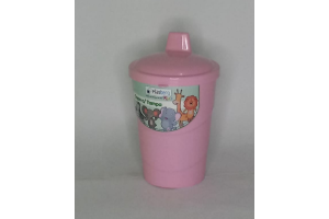 COPO COM TAMPA ROSA BEBE REF-965