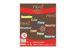 PLACA DE EVA LISO 40X48 1,5MM MARRON NEXEL REF-543