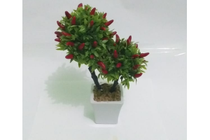ARRANJO MINI BONSAI PIMENTA X2 VERMELHO REF-35546-009