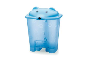 LIXEIRA BABY TRANSPARENTE AZUL REF-094