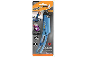 ACENDEDOR HANDY BIC, MULTIUSO, AZUL, RECARREGÁVEL COM ISQUEIRO BIC MAXI,
