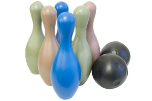 BOLICHE C/06 PINOS E DUAS BOLAS REF-0850 REF-10850